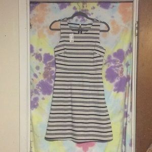 Black and white work dress